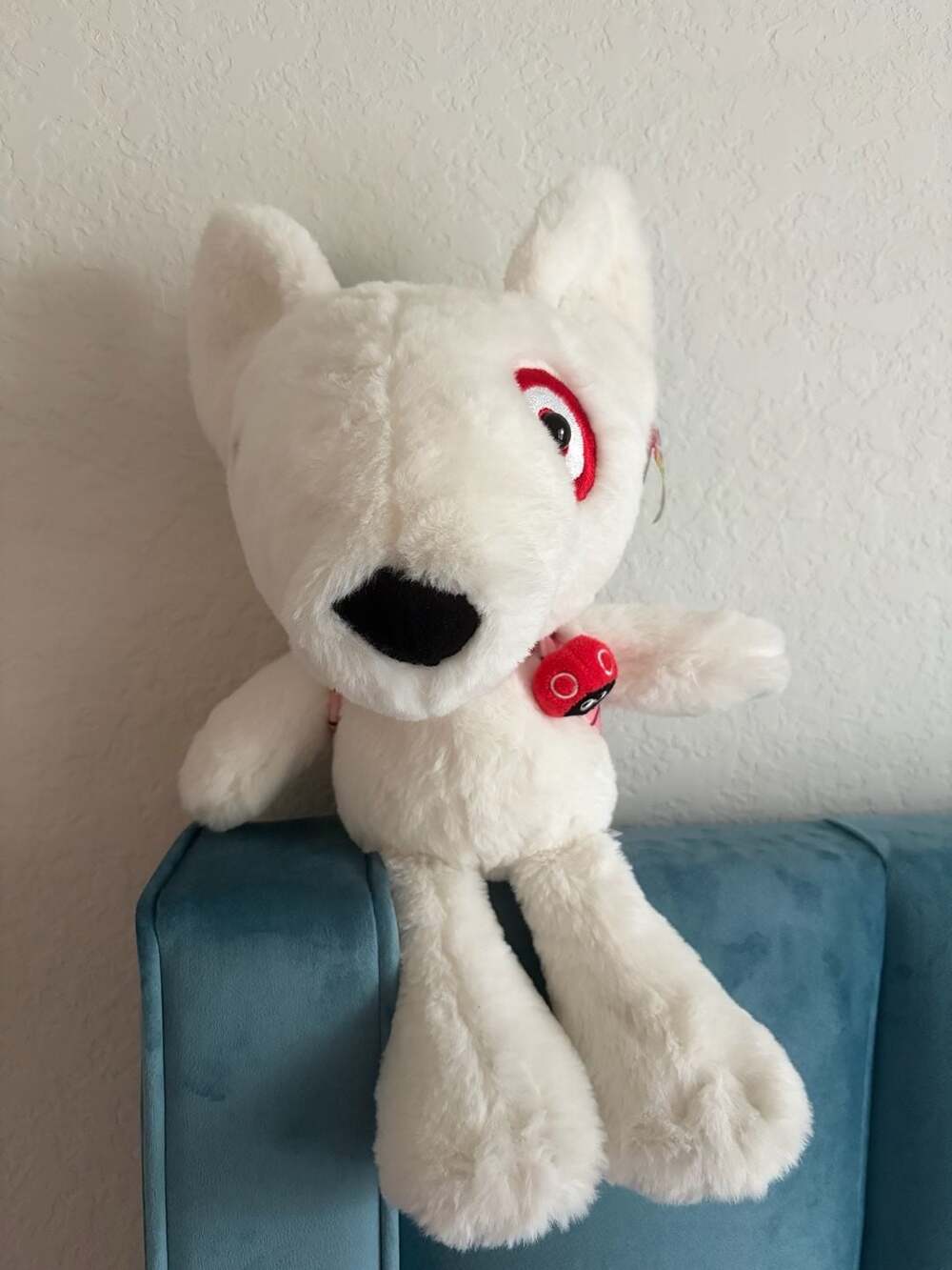 Target Bullseye Plush Dog with Pink Backpack and Ladybug Exclusive